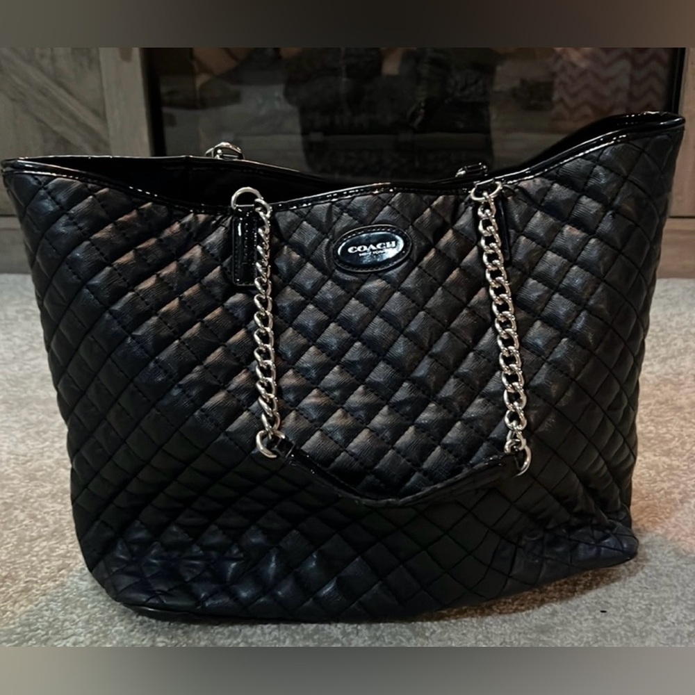 Coach Quilted Tote
